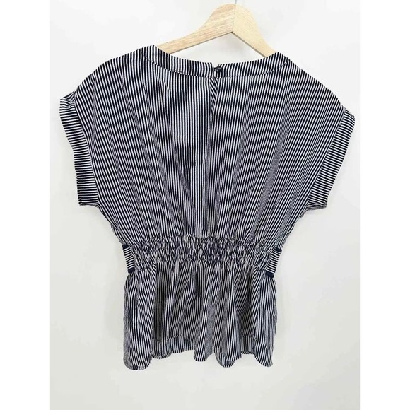 Monteau Navy Blue Striped Top - Picture 2 of 6